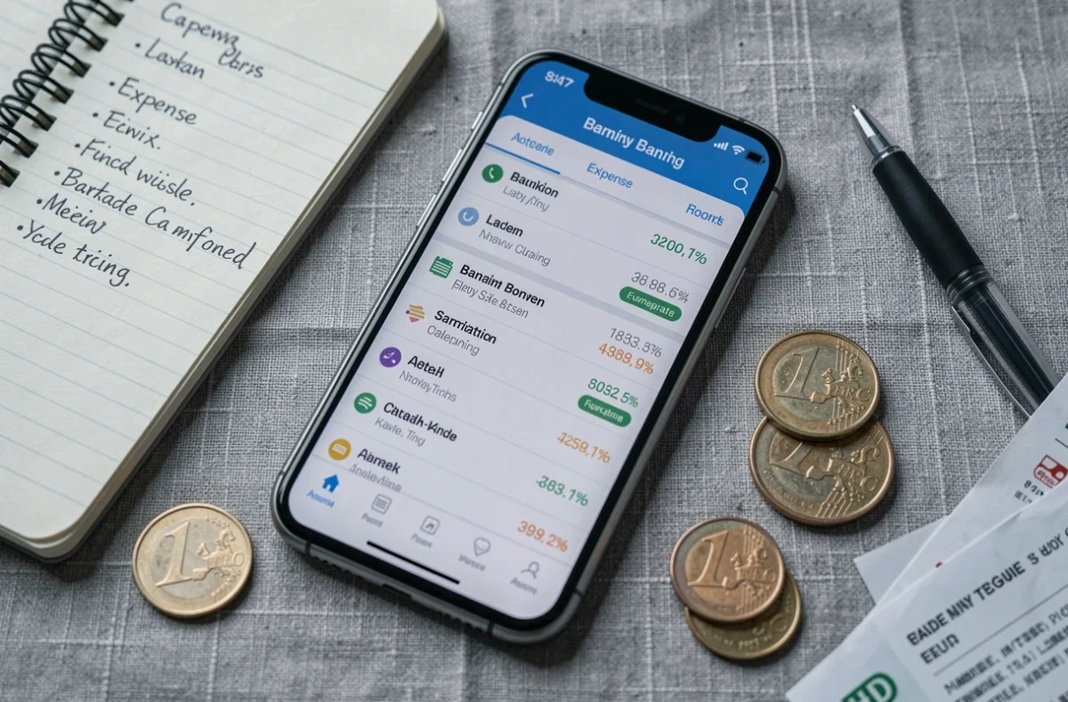 Suivi des dépenses au centime près avec application bancaire et carnet de budget pour personne sous curatelle