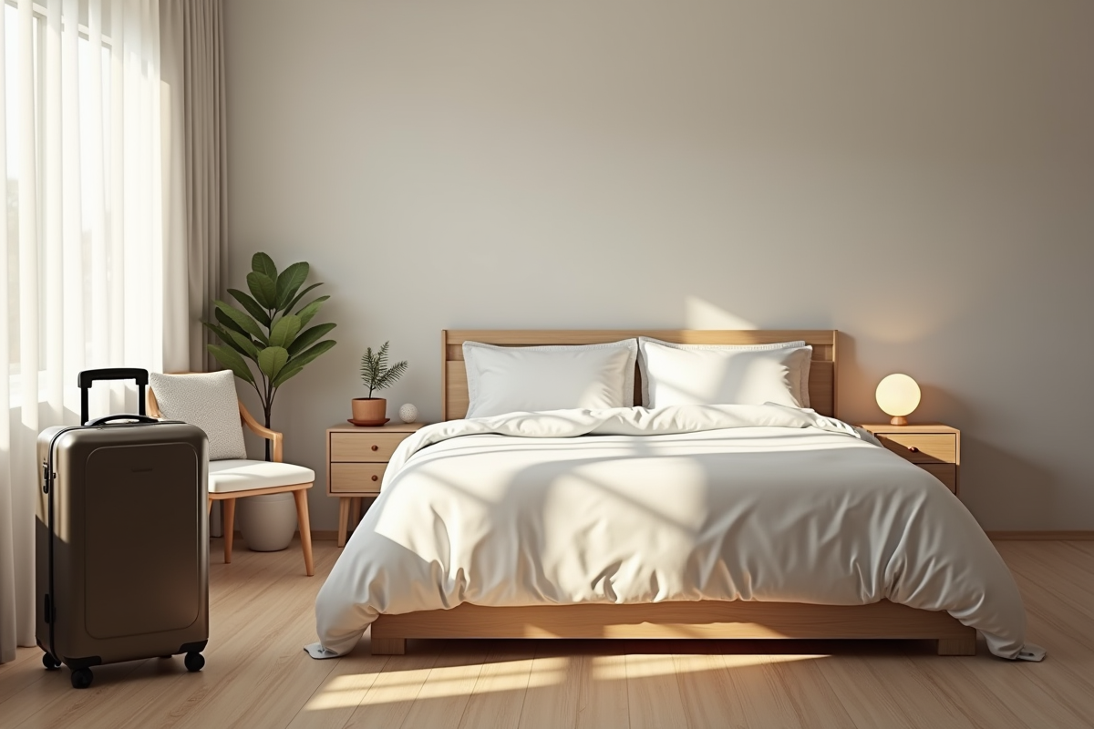 Chambre moderne dans une maison de retraite lumineuse