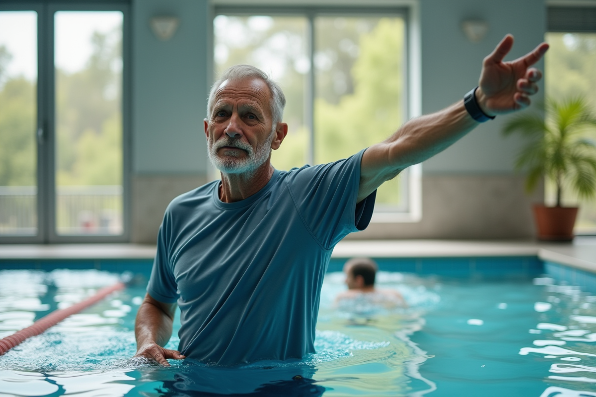 Homme senior en sport s